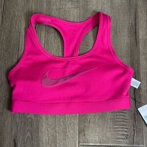 Nike Pink Sports Bra with Logo